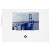 The Severn Bridge from Aust (1970s) Cards (Back Horizontal)