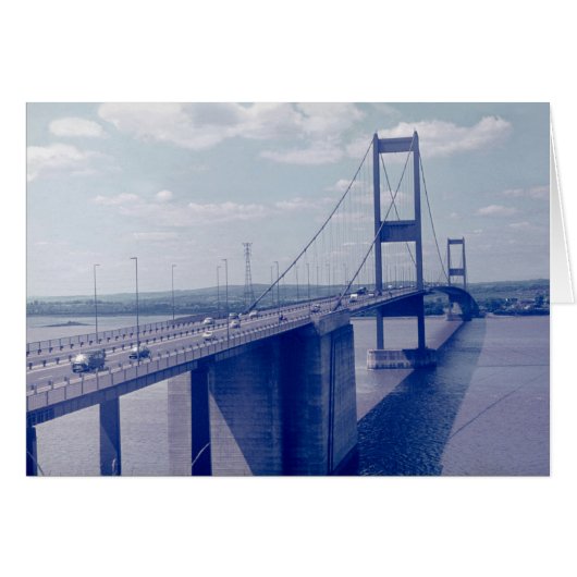 The Severn Bridge from Aust (1970s) Cards (Front Horizontal)
