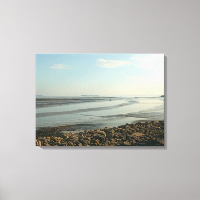 The Severn Estuary Near Cardiff Bay Canvas Print (Front)
