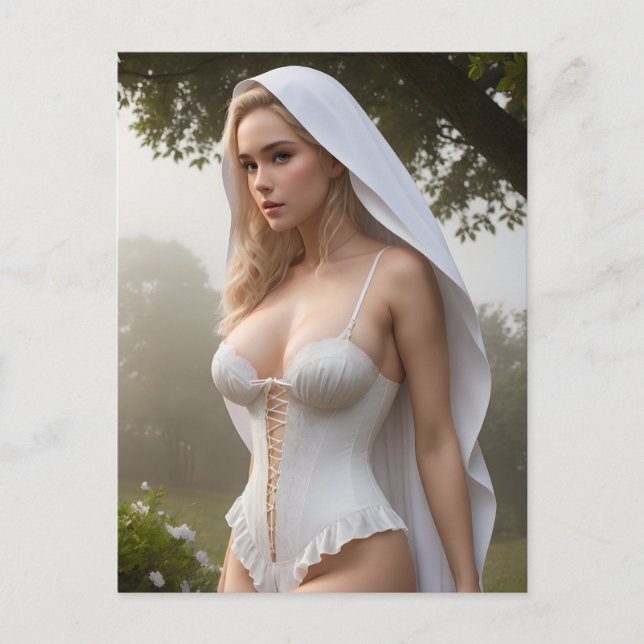 The Sexy Bride Postcard (Front)