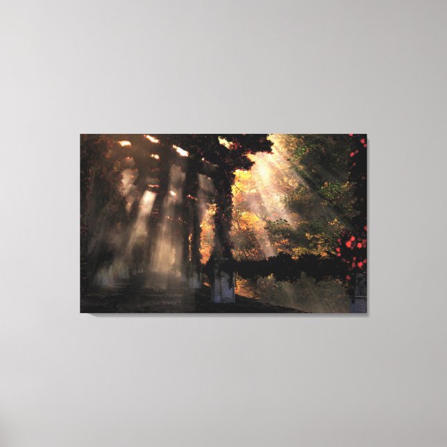 The Shaded Path (Autumn) Wrapped Canvas Print (Front)