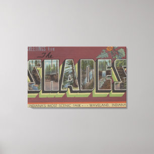 The Shades - Large Letter Scenes Canvas Print