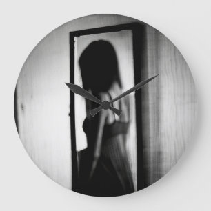 The Shadow Beyond the Mirror Large Clock