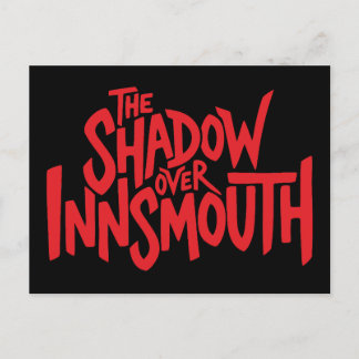 The Shadow over Innsmouth Lettering Holiday Postcard