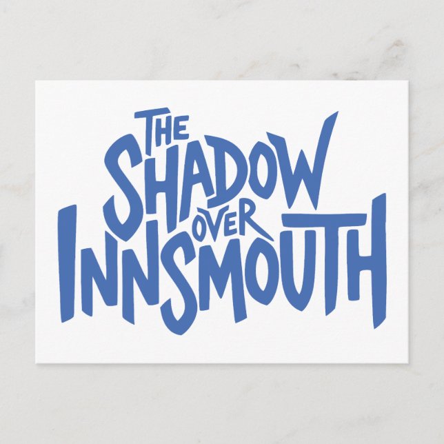 The Shadow over Innsmouth Lettering Holiday Postcard (Front)
