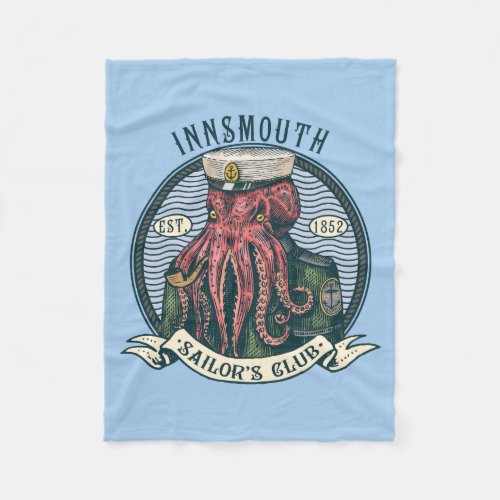 The Shadow over Innsmouth Lovecraft Cthulhu Sailor Fleece Blanket