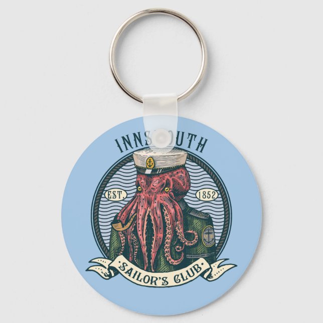 The Shadow over Innsmouth Lovecraft Cthulhu Sailor Keychain (Front)