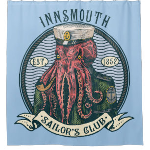 The Shadow over Innsmouth Lovecraft Cthulhu Sailor Shower Curtain