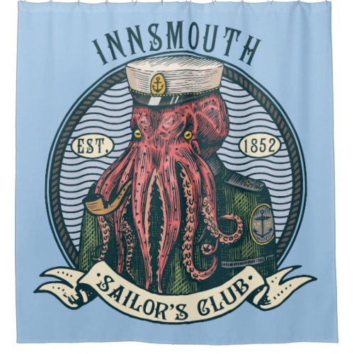 The Shadow over Innsmouth Lovecraft Cthulhu Sailor Shower Curtain