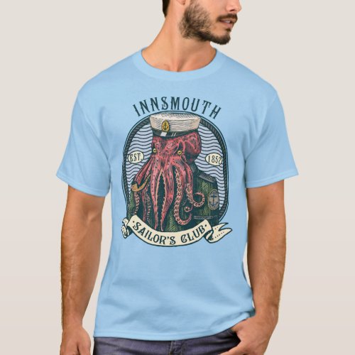 The Shadow over Innsmouth Lovecraft Cthulhu Sailor T_Shirt