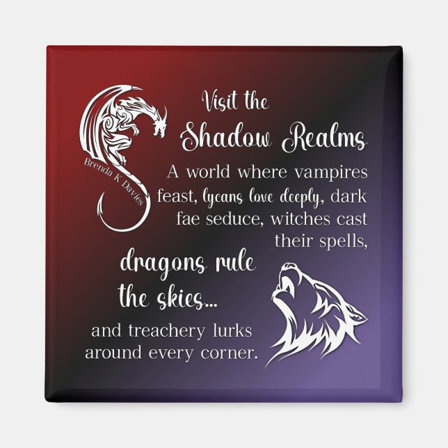 The Shadow Realms Brenda K Davies Magnet (Front)