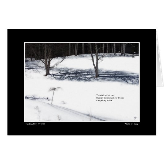 The Shadows We Cast Haiku Cards (Front Horizontal)