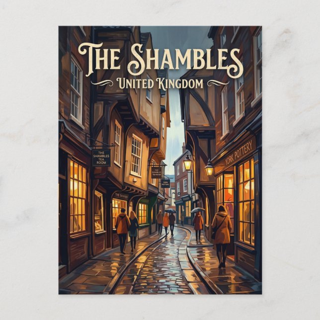 The Shambles United Kingdom Postcard (Front)
