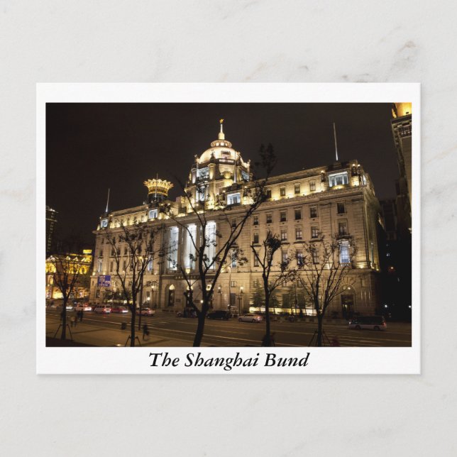 The Shanghai Bund, China Postcard (Front)