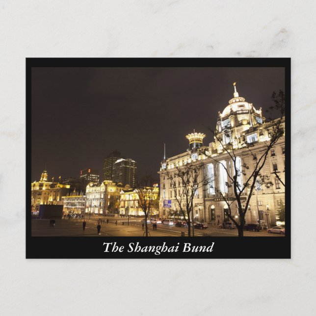 The Shanghai Bund, China Postcard (Front)