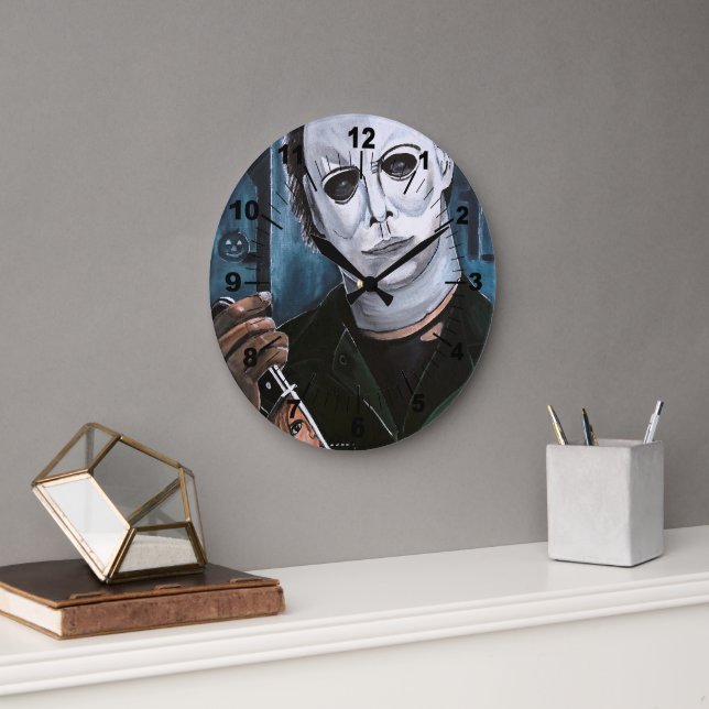 The Shape Painting by Alfred Fox Large Clock (Office)