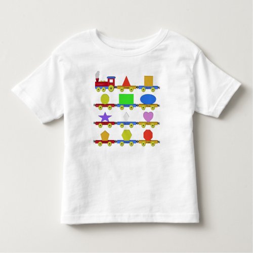 The Shape Train Toddler T_shirt