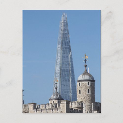 The Shard and Tower of London Postcard