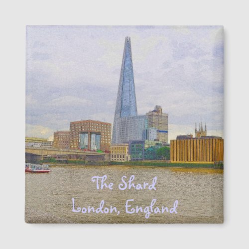 The Shard Thames River London England Magnet