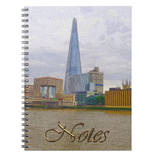 The Shard Thames River London England Notebook