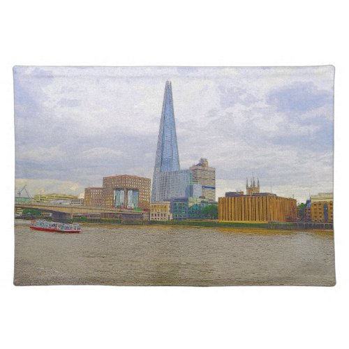 The Shard Thames River London England Placemat