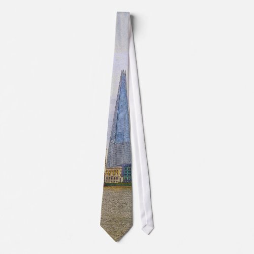 The Shard Thames River London England Tie