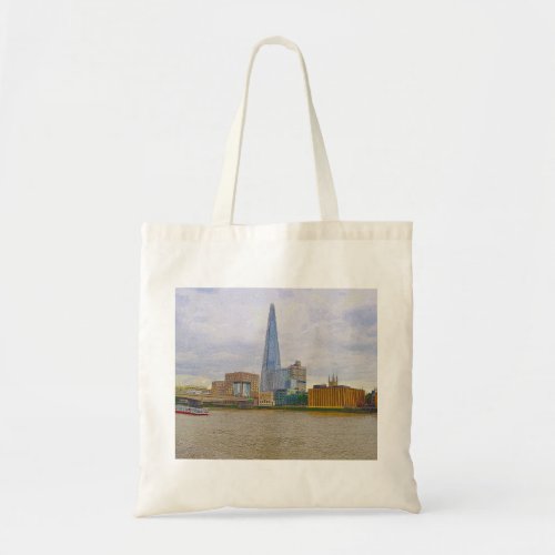 The Shard Thames River London England Tote Bag