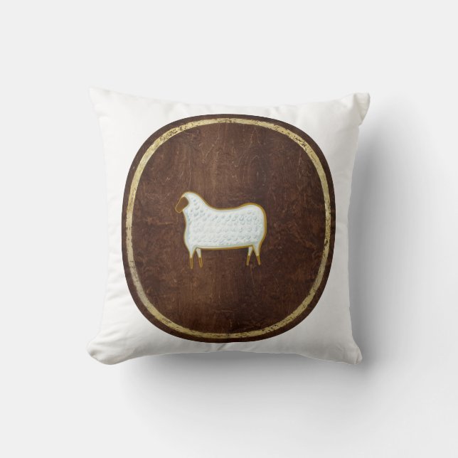 The Sheep 2009 Throw Pillow (Front)
