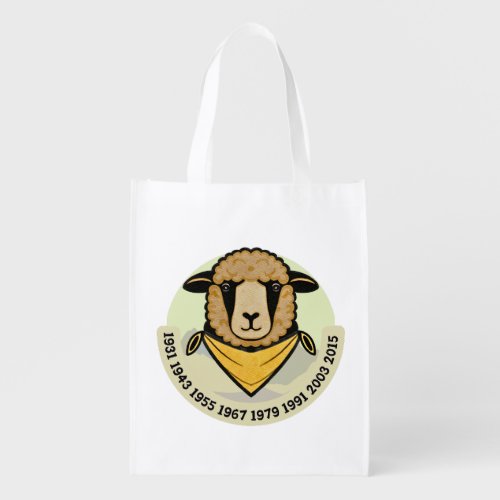 The Sheep Through Generations  Grocery Bag