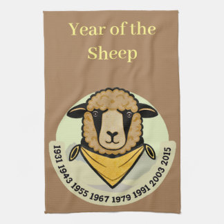 The Sheep Through Generations Kitchen Towel