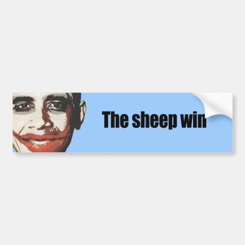 The Sheep win Bumper Sticker