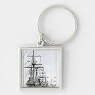 The Sheik or Governor of Mozambique Keychain