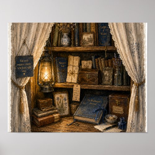 The Shelf Behind the Curtain, Plate RH-WC-006 Poster