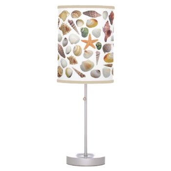 The Shell Collector Table Lamp by grandjatte at Zazzle