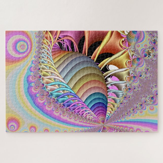 The Shell Fractal Art Standard Size Puzzle (Horizontal)