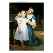 "The Shell" William-Adolphe Bouguereau Blank Card (Front)