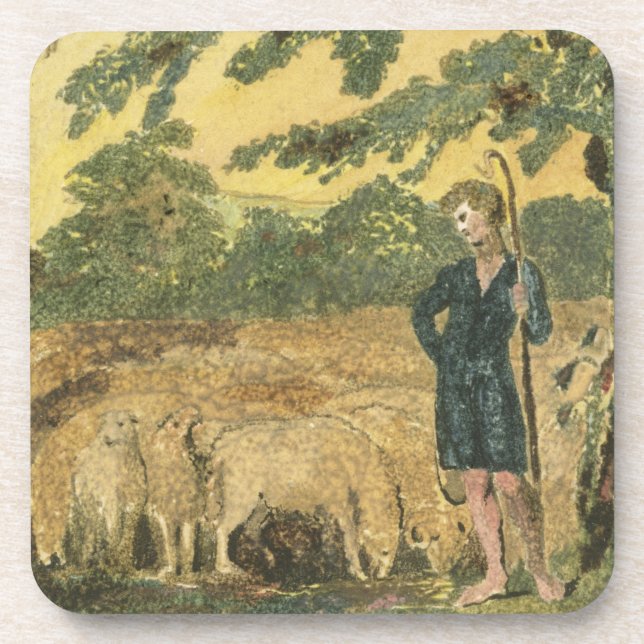 The Shepherd, from 'Songs of Innocence', 1789 (col Coaster (Front)