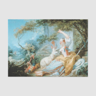 The Shepherdess by Jean Honore Fragonard Tissue Paper