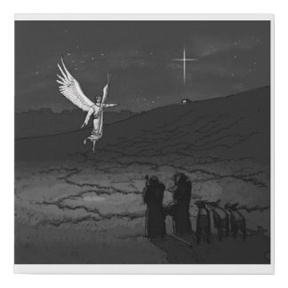 The Shepherds And The Angel Faux Canvas Print
