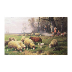 The Shepherd's Family Canvas Print