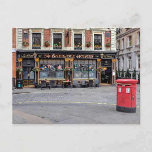 The Sherlock Holmes Westminster London UK Postcard