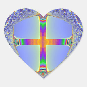 "The Shield" - Fractal Design Heart Sticker