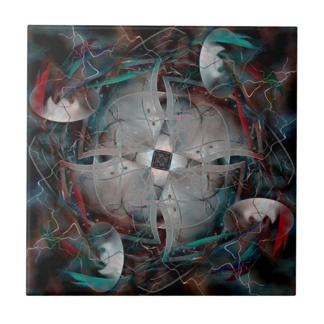 The Shield II Ceramic Tile (Front)