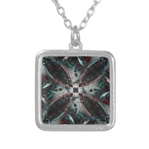 The Shield Silver Plated Necklace