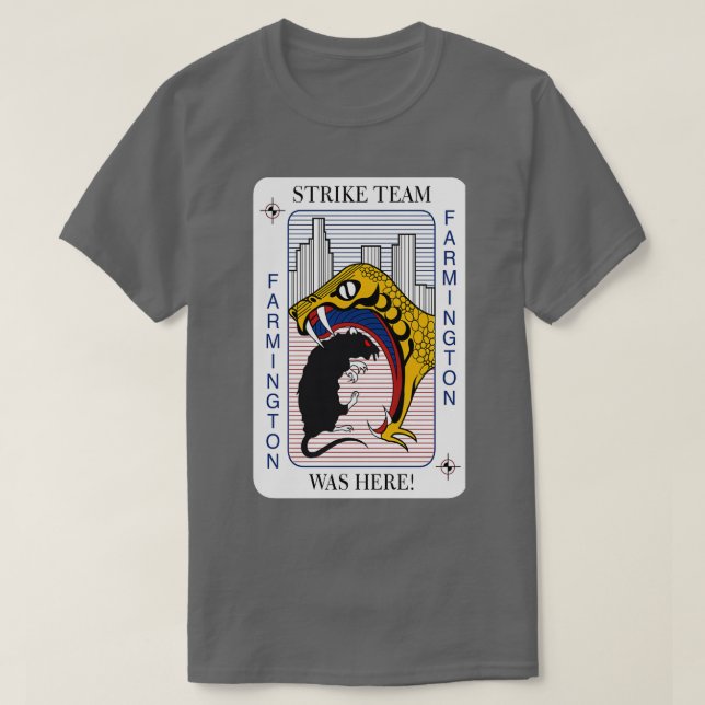 The Shield Strike Team  T-Shirt (Design Front)