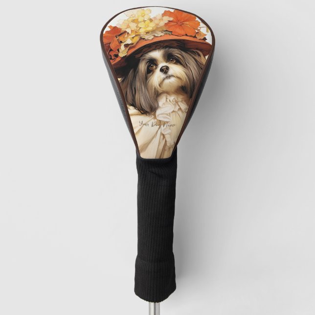The Shih Tzu Dog 002 - Odessa Leyendecker Golf Head Cover (Front)