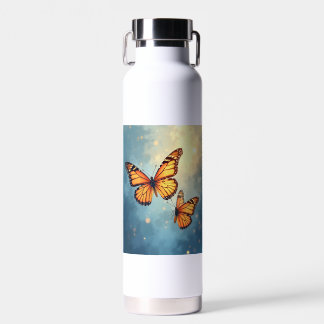 The shining butterfly Water Bottles