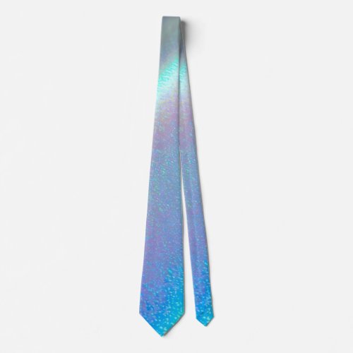 The shining Holographic Opal   Neck Tie