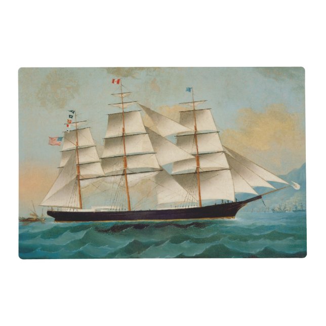 The Ship Fleetwing, Hong Kong Bay Placemat (Front)
