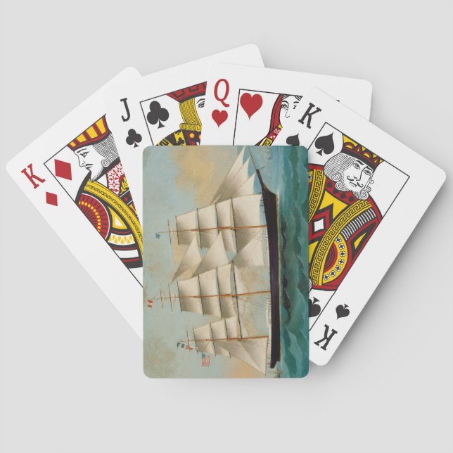 The Ship Fleetwing, Hong Kong Bay Poker Cards (Back)